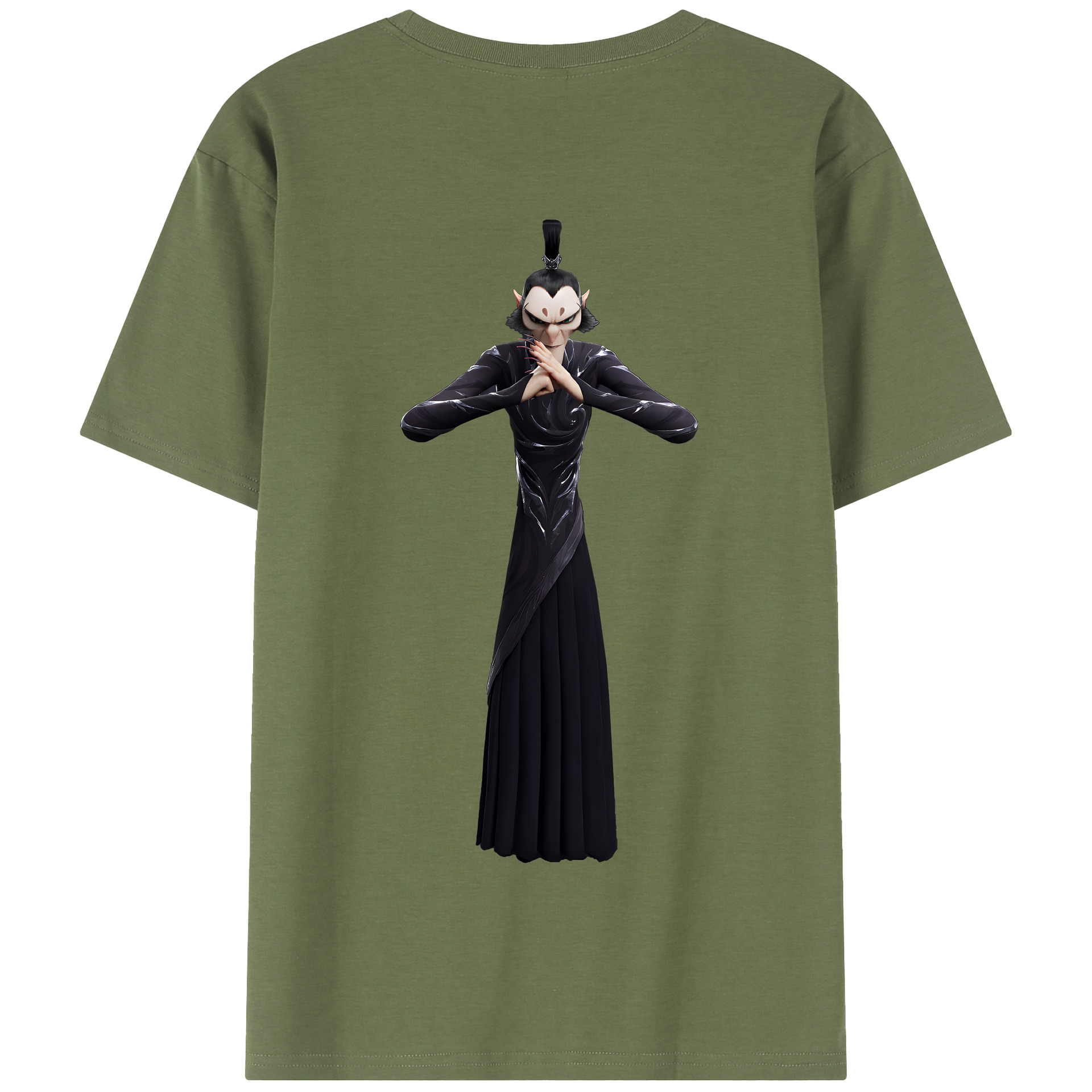 （画像用） Ne Zha 2 ナタ 魔童の大暴れ 綿100％半袖Tシャツ（背面プリント）